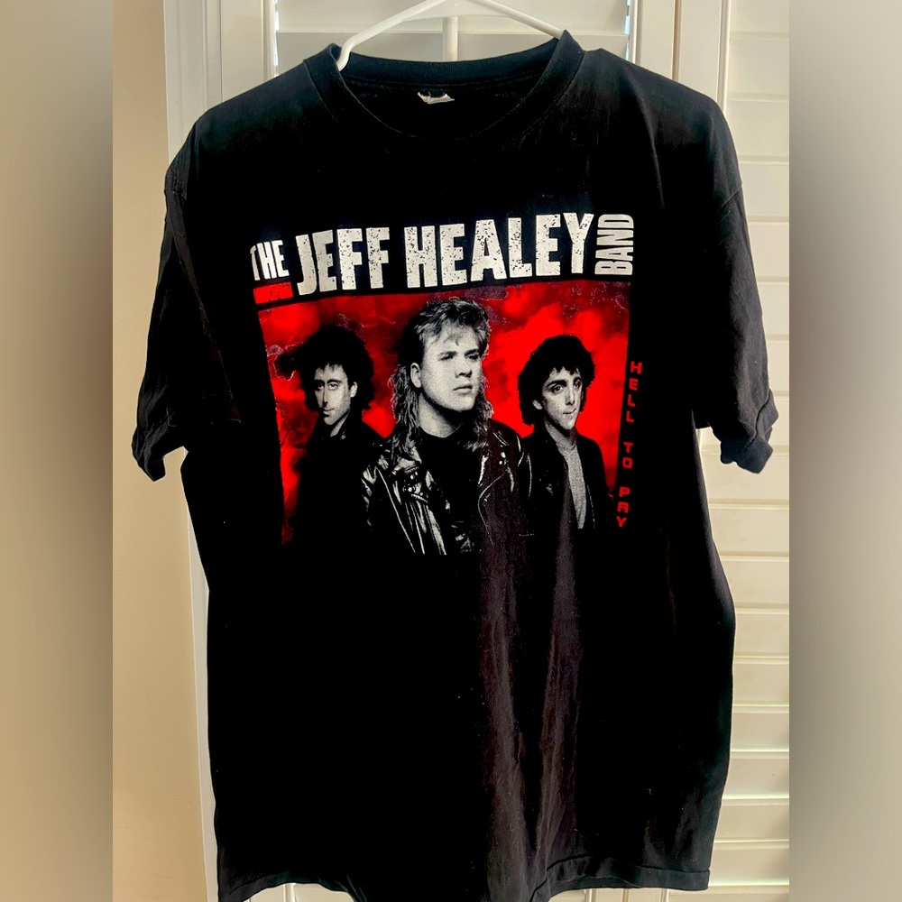 JEFF HEALEY BAND 1990-91 Vintage Single Stitch Tour Band Tee Shirt XL